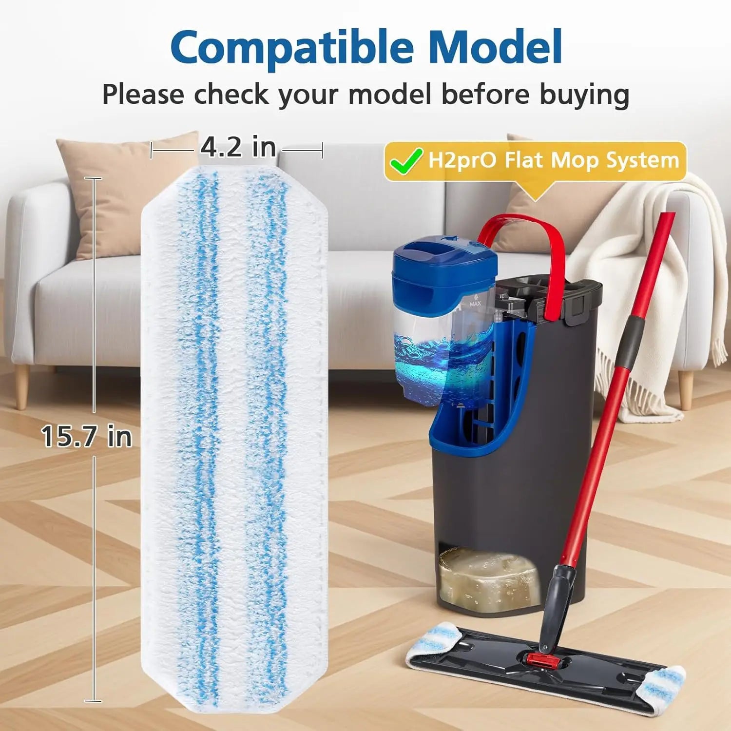 Recambio de microfibra lavable 12″ para O-Cedar ProMist MAX / Vileda
