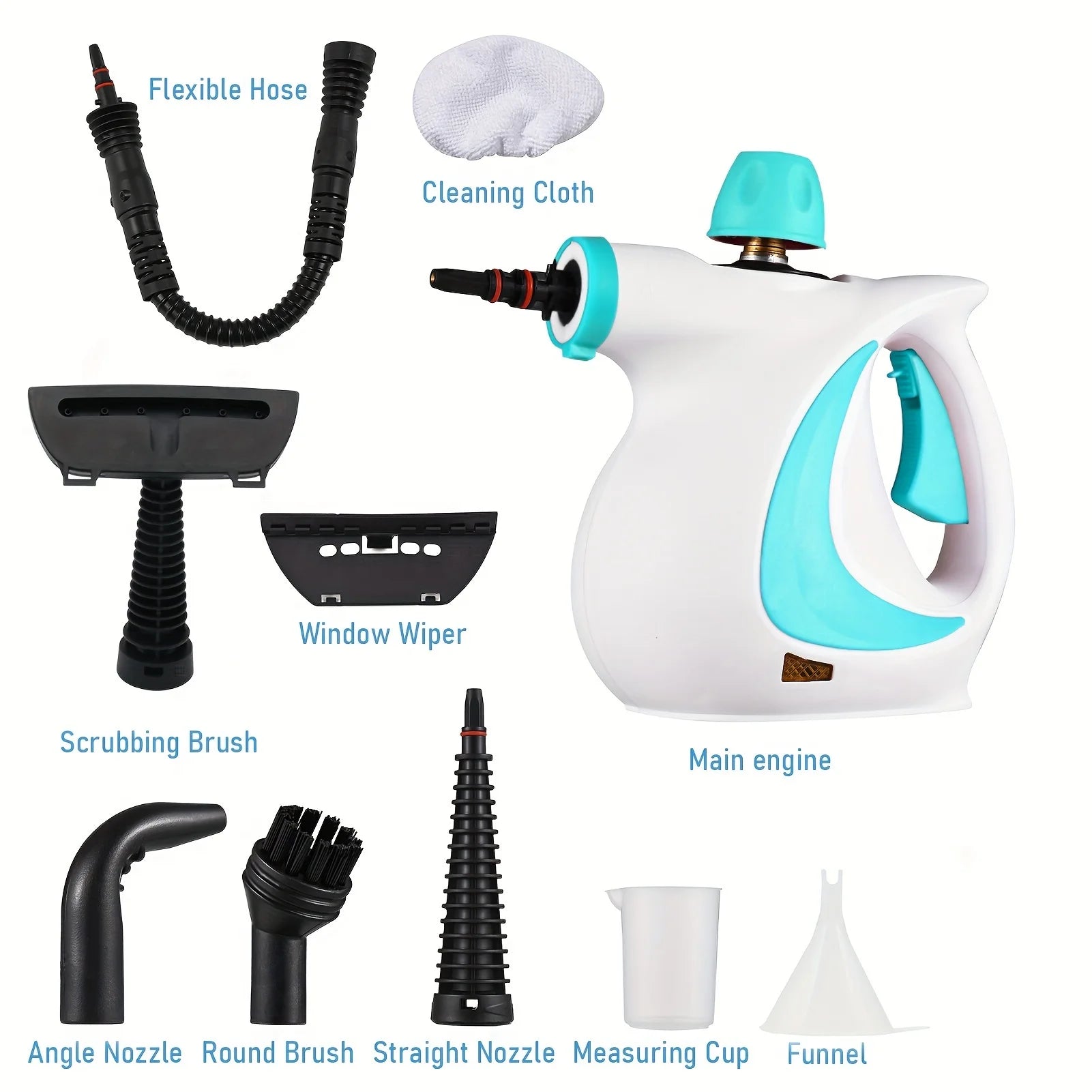 Limpiador a vapor portátil multifunción para cocina, baño y coche