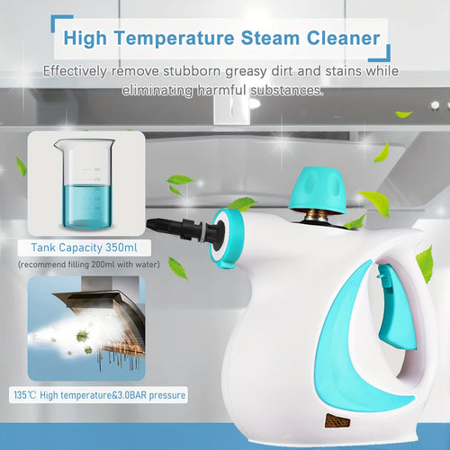 Limpiador a vapor portátil multifunción para cocina, baño y coche
